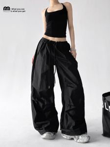 MUYUZI | Wide Leg Loose Workwear Womens Trousers