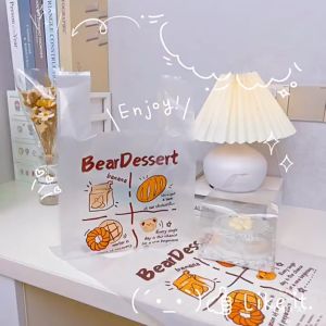 Gift Bag 20pcs Goodies Bag Door Gift Wedding Party 96 Bear Dessert Plastic Packaging For Food Cartoon Bear Snacks Baking Packaging Bags 礼物袋礼品袋购物袋