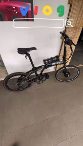 BOSSO LUBU Electric Folding bike 60km assis 28+km/h 20x1.3/8 (451) Hydraulic brake Outdoor bicycle Cycling dewasa adult