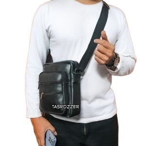 Tas kulit sapi pria 100% ZORRO banyak saku