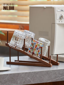 Creative Home Desktop Cup Storage Rack Drainage Inverted Glass Cup Holder Glass Cup Separator Rack Country Style Other Material