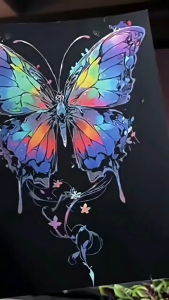 (SG Seller)DIY Hand Drawn noctilucent Scratch Painting Luminous Painting Creative Cardboard Painting