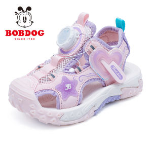 Bobdog Summer New Childrens Sandals Girls Head Cover Shoes Synthetic Leather Uppers EVA Sole Soft Comfortable Kids Footwear