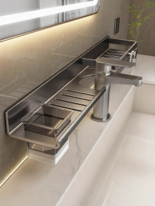 youqin | Wall Mounted Drill-Free Bathroom Shelf