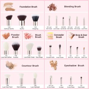 T290 Jessup Blushing Bride/Golden Brush kit/เซ็ตแปรง 25 ชิ้น
