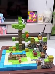 Compatible with LEGO building blocks Children birthday GIFT Minecraft Magnetic Blocks Magnets Magnetic Attraction Iron Stone Building Blocks Childrens Gift Educational Assembly Boys Toy Gift