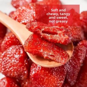 New Stock Large Particle Strawberry Dried Fruits 500g Baked Snacks Sweet And Sour Dessert Canned Ready to Eat Leisure Treats