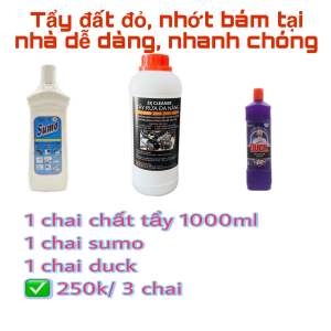 Combo tẩy đất đỏ nhớt bám xe máy dễ dàng hiệu quả