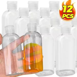 【Grilrigrin】12Pcs Travel Dispenser Bottles Squeeze Bottle Travel Organizer For Shampoo Conditioner Makeup Bottle Set Refillable Leak Proof Jars