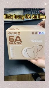 Khẩu trang 6A An Tâm 4 lớp chống nắng toàn diện chống bụi mịn hiệu quả thùng khẩu trang 100 cái tiện ích