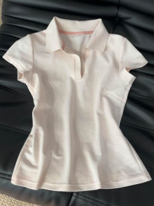 SUHUIQIAN | Slim Pink Cotton Short Sleeve Womens T-shirt