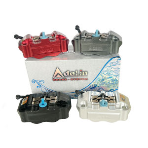Adelin CNC ADL-4 motorcycle 25mm x 4 piston brake calipers pump 82mm mounting For BWS Yamaha Scooter Modify