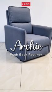 Archie Push Back Classic Easy Clean Fabric Single Push Baack Sofa