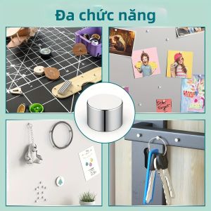 20/50 Chiếc Nam Châm Đĩa Nhỏ Và Vừa Bộ 5X2 Mm 8X2 Mm Cho Mục Đích Giáo Dục Và Giải Trí Sắt Móc Từ Tính