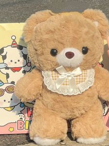 Adorable Teddy Bear Plush Toy Cute Doll Gift for Babies Girl Friends Childrens Day Present Soft Stuffed Bear Toys for All Ages