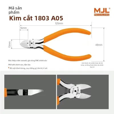 BEAUTY KING DRAGON MJL | Kềm Cắt Mỏng Siêu Mỏng Đơn Lưỡi
