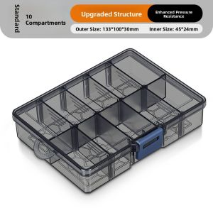 WINHUNT | Multi-Compartment Storage Box for Parts Tools Electronics Nails and Models
