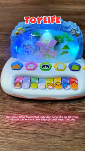 Đàn Piano Bông Tuyết Phát Nhạc Ánh Sáng Cho Bé Từ 1 Tuổi đồ chơi đàn Piano 8 phím chạy pin phát nhạc TOYLIFE