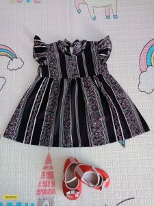 Dress KAYLA BLACK - dress anak perempuan/dress bayi perempuan usia 0-4 tahun
