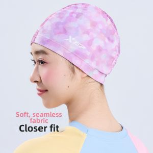 XTEP | Adults Long Hair Ear Protection Comfortable Swim Cap