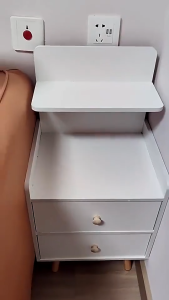 Wooden Bedside Cabinet With Drawer Storage Cabinet Side Table Storage Cabinet Household  Storage Cabinet Modern Simple Locker For Bedroom