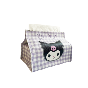 Waterproof Fabric Tissue Cover Cute Cartoon Car Storage Bag Creative Home Car Tissue Box Paper Towel Holder Organizer