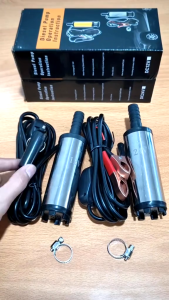 Pompa Celup Solar DC 12V Mini Submersible dengan Kabel 3 Meter & Diameter 38 cm untuk Sedot Minyak Air Mesin Diesel