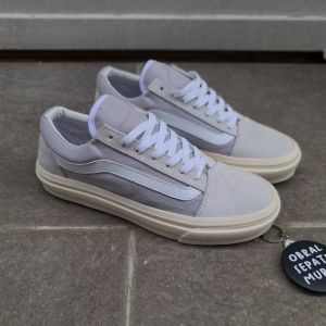 OBRAL SEPATU SNEAKERS VANSE VAULT OG OLD SCHOOL ABU PUTIH IMPORT QUALITY 36-43 SEPATU VULCANIZED KANVAS MURAH 100%