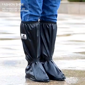 Rain-proof shoe cover waterproof rainy day non-slip thickened wear-resistant outdoor sand-proof high-tube riding men and women snow-proof and rain-proof boots cover