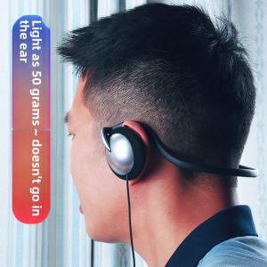 Wired Headset over Ear Phone for Mobile Phone Computer Online Class Call after Hang Style Gaming Esports Headset with Mic