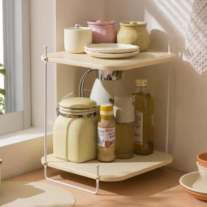 Corner Space-Saving Multi-functional Storage Rack Triangular Wall-mounted