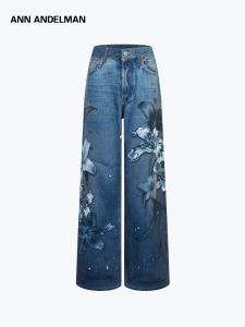 ANN ANDELMAN | Floral Loose Wide Leg Jeans