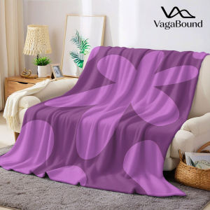 BILIBILI | Purple Bloom Flannel Blanket Warm Soft Halloween Christmas Decorative Couch Warm Cozy All-Season Gift
