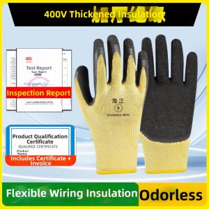 Anti-Electrical Shock Insulating Gloves for Low Voltage 400v Thin Design