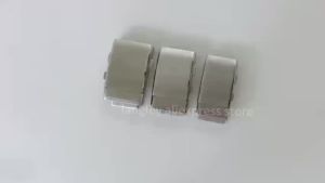 316L Stainless Steel Watch Clasp 14/16/18/20/22mm Adjustable Watch Buckle Silver Black Extendable Metal Button Watch Accessories