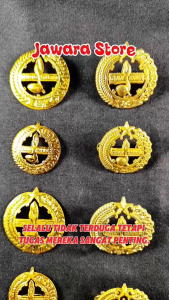 PIN PEMBINA PRAMUKA TATOP PECI PRIA WANITA COR PLAT KUNINGAN PREMIUM