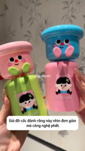 Kệ Để Bàn Chải Kem Đánh Răng Hoạt Hình Dễ Thương Cho Bé Kệ Kèm Cốc Bàn Chải Hình Thú Xinh Xắn