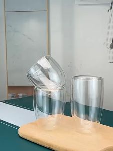 GELAS DOUBLE WALL / GELAS MOCTAIL / GELAS KACA CUP/GELAS DOUBLE LAYER (( BISA COD )