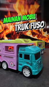 Mainan Edukasi Mobil Mobilan Truk Fuso Angkut Barang Food Truck Es Krim City Series