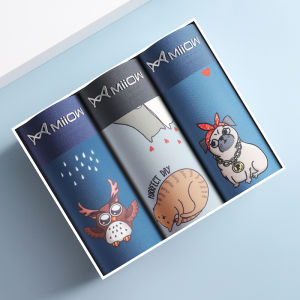 Quần lót nam MiiOW cotton họa tiết hoạt hình không đường may