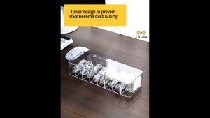 Earphone Desktop Premium Storage Box Transparent Multifunctional Drawer Sorting Compartment Box Cable Wire Organizer Box