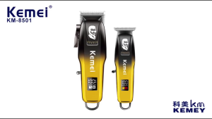 KEMEI 709A SET 8501 SET Rechargeable Electric Hair Clipper USB Hair Trimmer Professional Barber Cutting