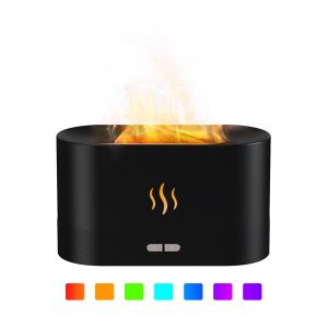 JNL Flame Humidifying Aroma Diffuser Ultrasonic Atomized Fragrance Aromatherapy Machine 180ml DQ701A