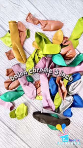Balon Latex Chrome 5 inch per pack isi 100 / balon metalik CHROME dekor / balon megkilap / balon chrome / balon dekor