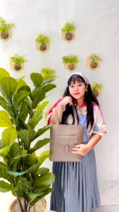 [COD SEMARANG] Bisa Gosend atau Grabexpress Tas Totebag Etnik Motif Warna Coklat kulit sintetis Tote Lokal