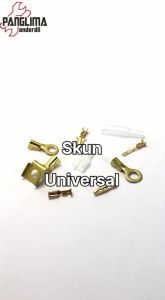 Skun Kabel Ring 6 mm-6mm Bulat-Bulet Lubang-Lobang Besar Sekun-Terminal Connector-Conector-Konektor Kuningan