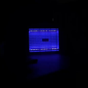 USB Rechargeable Electric Mosquito Killer Lamp Indoor/Outdoor Wall-Mounted Silent Electric Shock Mosquito Catcher for Home/Farm/Restaurant