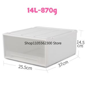 1PC Transparent Single-Layer Drawer Storage Box Combinable Cabinet for Cosmetics Jewelry Underwear & Clothing Organizer