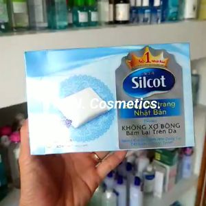 Bông Tẩy Trang Silcot Silcot Bông Tẩy Trang Hộp 82 Miếng Làm Từ 100% Sợi Bông Tự Nhiên Mềm Xốp - TRAN.Cosmetics.