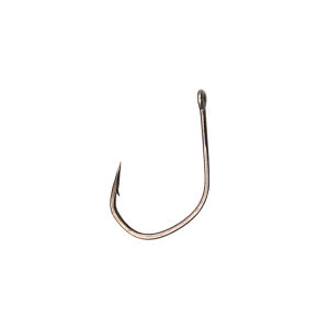 Sunekichi | Wacky Fishing Hook TN-77 Wide Gap High Carbon Steel Black Soft Bait